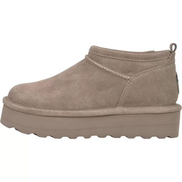 imageBEARPAW Womens Retro Super Shorty Boot  Womens Ankle Boot  Womens Slip On Boot  Comfortable Winter Boot  Multiple Colors ampamp SizesStone