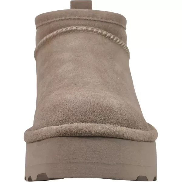 imageBEARPAW Womens Retro Super Shorty Boot  Womens Ankle Boot  Womens Slip On Boot  Comfortable Winter Boot  Multiple Colors ampamp SizesStone