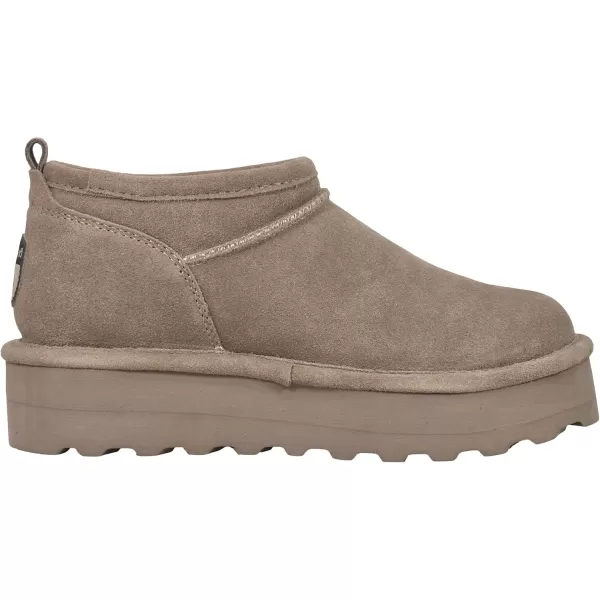 imageBEARPAW Womens Retro Super Shorty Boot  Womens Ankle Boot  Womens Slip On Boot  Comfortable Winter Boot  Multiple Colors ampamp SizesStone