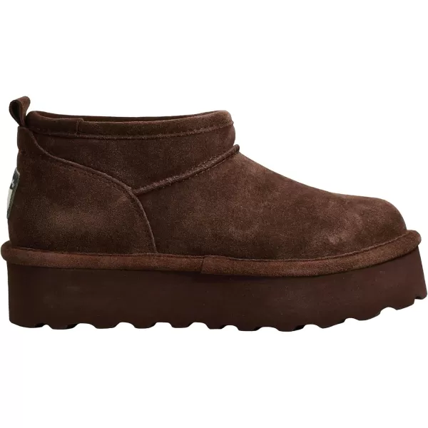 imageBEARPAW Womens Retro Super Shorty Boot  Womens Ankle Boot  Womens Slip On Boot  Comfortable Winter Boot  Multiple Colors ampamp SizesWalnut
