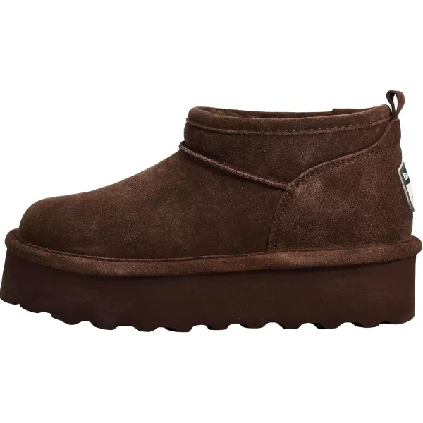 imageBEARPAW Womens Retro Super Shorty Boot  Womens Ankle Boot  Womens Slip On Boot  Comfortable Winter Boot  Multiple Colors ampamp SizesWalnut