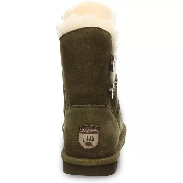 imageBEARPAW Womens Rosaline Multiple Colors  Womens Fashion Boot  Womens Slip On Boot  Comfortable Winter BootDark Olive