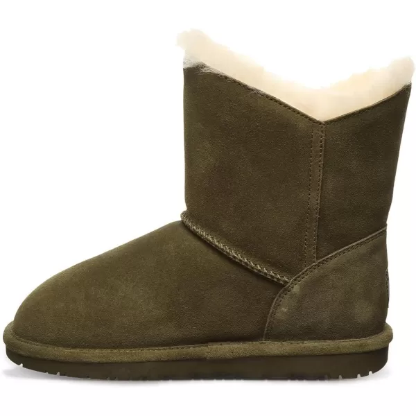 imageBEARPAW Womens Rosaline Multiple Colors  Womens Fashion Boot  Womens Slip On Boot  Comfortable Winter BootDark Olive