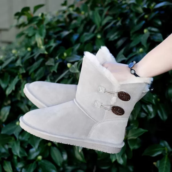 imageBEARPAW Womens Rosaline Multiple Colors  Womens Fashion Boot  Womens Slip On Boot  Comfortable Winter BootMushroom