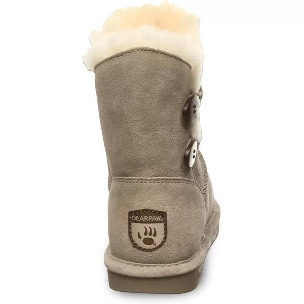 imageBEARPAW Womens Rosaline Multiple Colors  Womens Fashion Boot  Womens Slip On Boot  Comfortable Winter BootMushroom