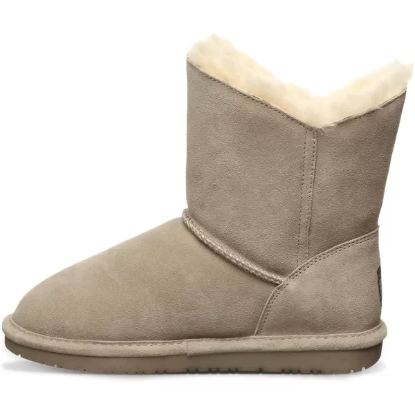 imageBEARPAW Womens Rosaline Multiple Colors  Womens Fashion Boot  Womens Slip On Boot  Comfortable Winter BootMushroom