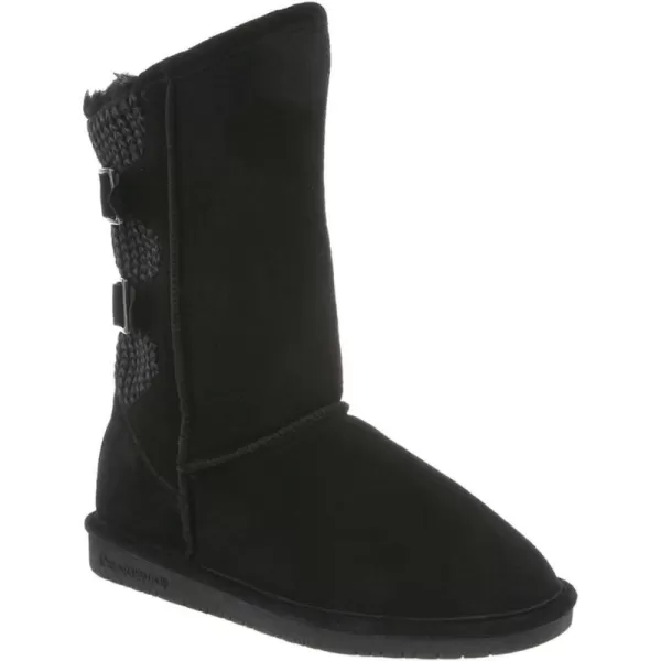 imageBEARPAW Womens Boshie Multiple Colors  Womens Boot Classic Suede  Womens Slip On Boot  Comfortable Winter BootBlack