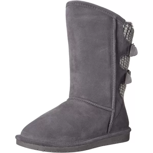 imageBEARPAW Womens Boshie Multiple Colors  Womens Boot Classic Suede  Womens Slip On Boot  Comfortable Winter BootBlack Distressed