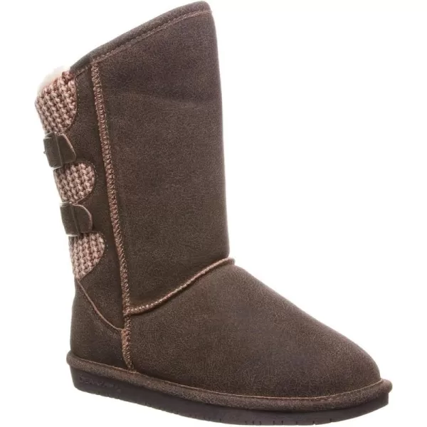 imageBEARPAW Womens Boshie Multiple Colors  Womens Boot Classic Suede  Womens Slip On Boot  Comfortable Winter BootChestnut Distressed