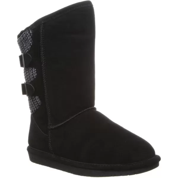 imageBEARPAW Womens Boshie Multiple Colors  Womens Boot Classic Suede  Womens Slip On Boot  Comfortable Winter BootSolid Black
