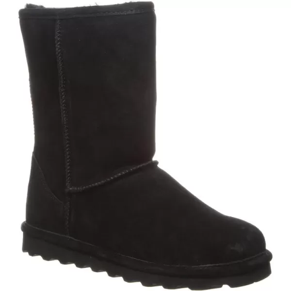 imageBEARPAW Womens Elle Short Multiple Colors  Womens Boot Classic Suede  Womens Slip On Boot  Comfortable Winter BootBlack