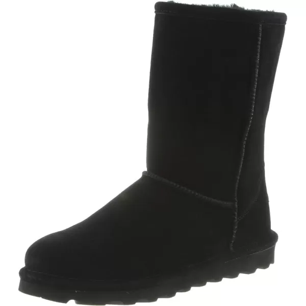 imageBEARPAW Womens Elle Short Multiple Colors  Womens Boot Classic Suede  Womens Slip On Boot  Comfortable Winter BootBlack Ii