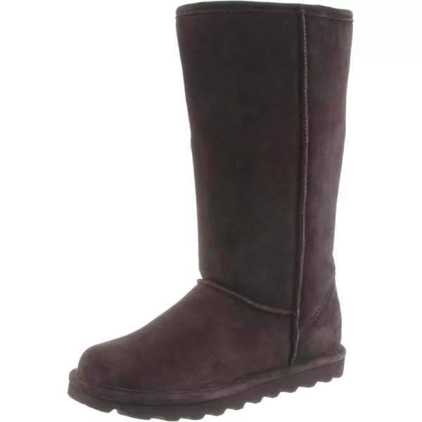 imageBEARPAW Womens Elle Tall Wide Multiple Colors  Womens Boot Classic Suede  Womens Slip On Boot  Comfortable Winter BootChocolate