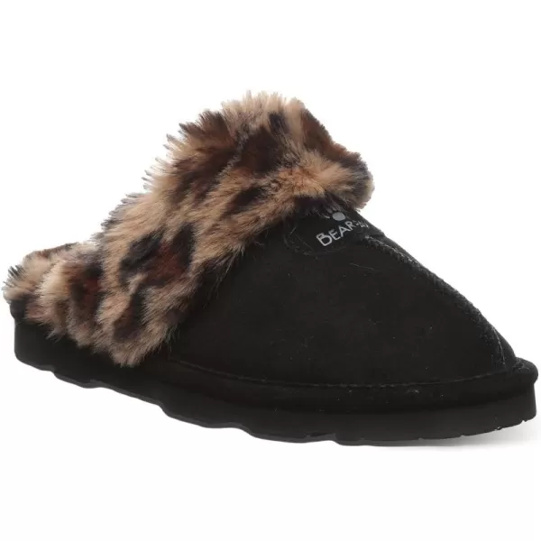 imageBEARPAW Womens Loki Multiple Colors  Womens Slippers  Womens Shoe  Comfortable ampamp LightWeightBlackLeopard Fur