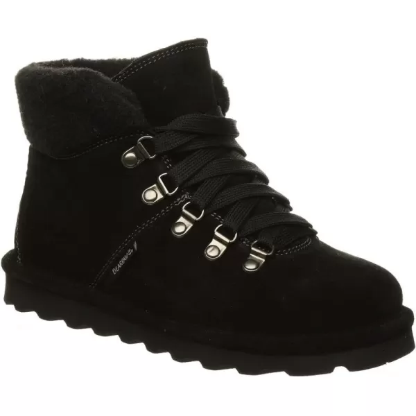 imageBEARPAW Womens Marta Multiple Colors  Womens Ankle Boot  Womens Slip On Boot  Comfortable Winter BootBlack