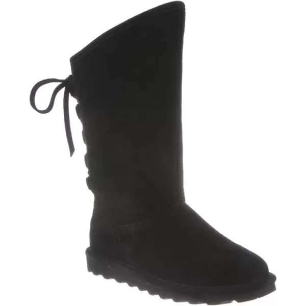 imageBEARPAW Womens Phylly Multiple Colors  Womens Boot Classic Suede  Womens Slip On Boot  Comfortable Winter BootBlack