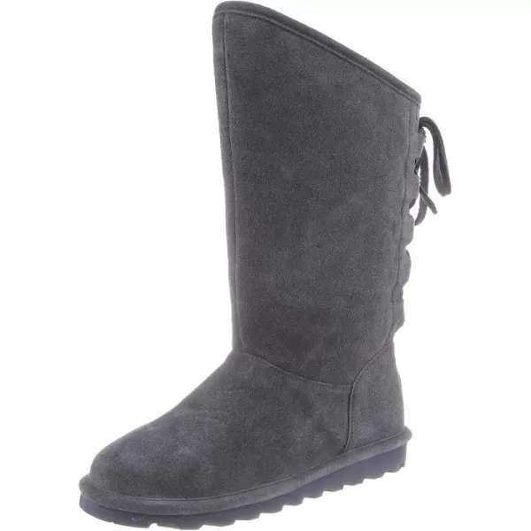 imageBEARPAW Womens Phylly Multiple Colors  Womens Boot Classic Suede  Womens Slip On Boot  Comfortable Winter BootCharcoal