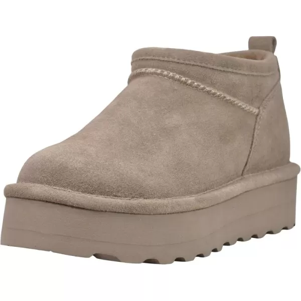 imageBEARPAW Womens Retro Super Shorty Boot  Womens Ankle Boot  Womens Slip On Boot  Comfortable Winter Boot  Multiple Colors ampamp SizesStone