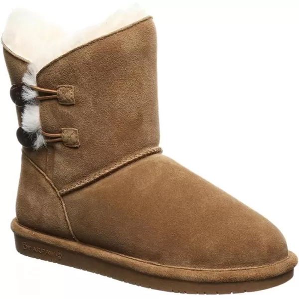 imageBEARPAW Womens Rosaline Multiple Colors  Womens Fashion Boot  Womens Slip On Boot  Comfortable Winter BootHickory