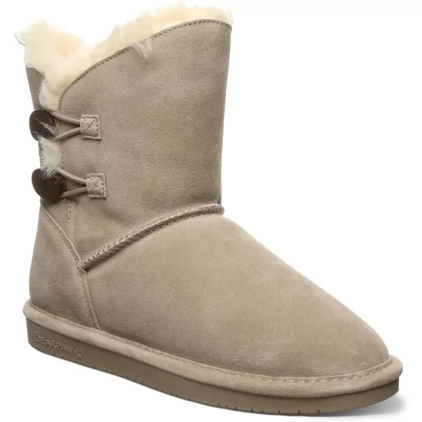 imageBEARPAW Womens Rosaline Multiple Colors  Womens Fashion Boot  Womens Slip On Boot  Comfortable Winter BootMushroom