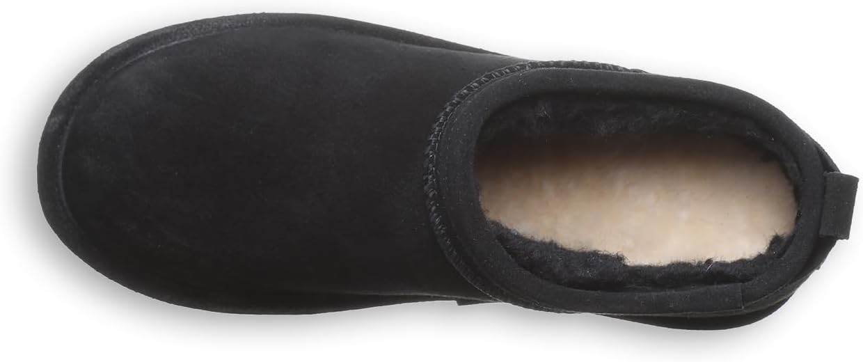 imageBEARPAW Womens Super Shorty Boot  Womens Ankle Boot  Womens Slip On Boot  Comfortable Winter Boot  Multiple Colors ampamp SizesBlack