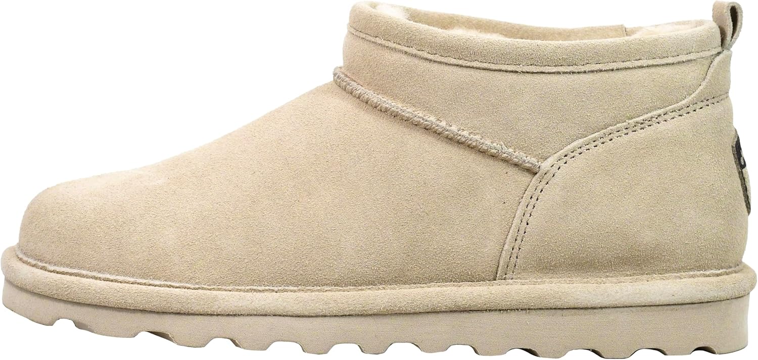 imageBEARPAW Womens Super Shorty Boot  Womens Ankle Boot  Womens Slip On Boot  Comfortable Winter Boot  Multiple Colors ampamp SizesCamel