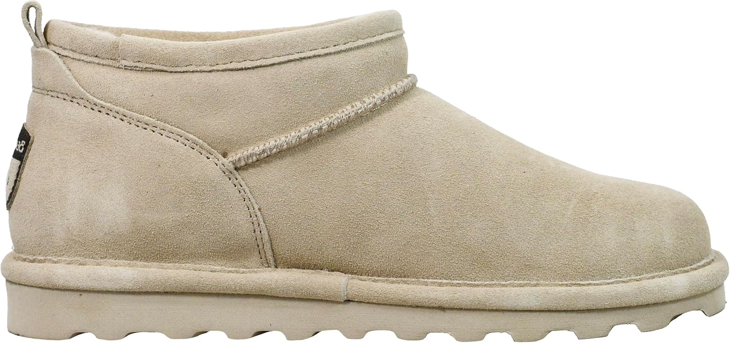 imageBEARPAW Womens Super Shorty Boot  Womens Ankle Boot  Womens Slip On Boot  Comfortable Winter Boot  Multiple Colors ampamp SizesCamel