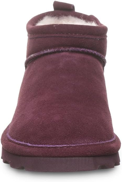 imageBEARPAW Womens Super Shorty Boot  Womens Ankle Boot  Womens Slip On Boot  Comfortable Winter Boot  Multiple Colors ampamp SizesEggplant