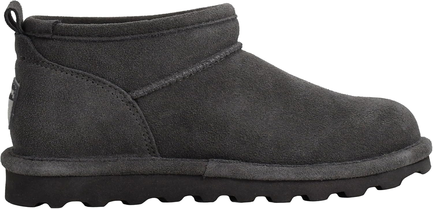 imageBEARPAW Womens Super Shorty Boot  Womens Ankle Boot  Womens Slip On Boot  Comfortable Winter Boot  Multiple Colors ampamp SizesGraphite