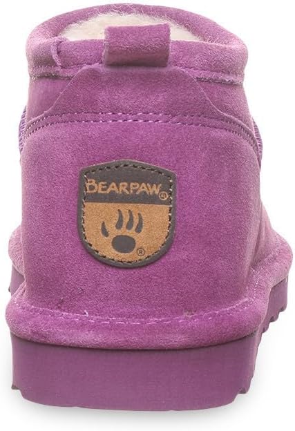 imageBEARPAW Womens Super Shorty Boot  Womens Ankle Boot  Womens Slip On Boot  Comfortable Winter Boot  Multiple Colors ampamp SizesHypnotic Violet