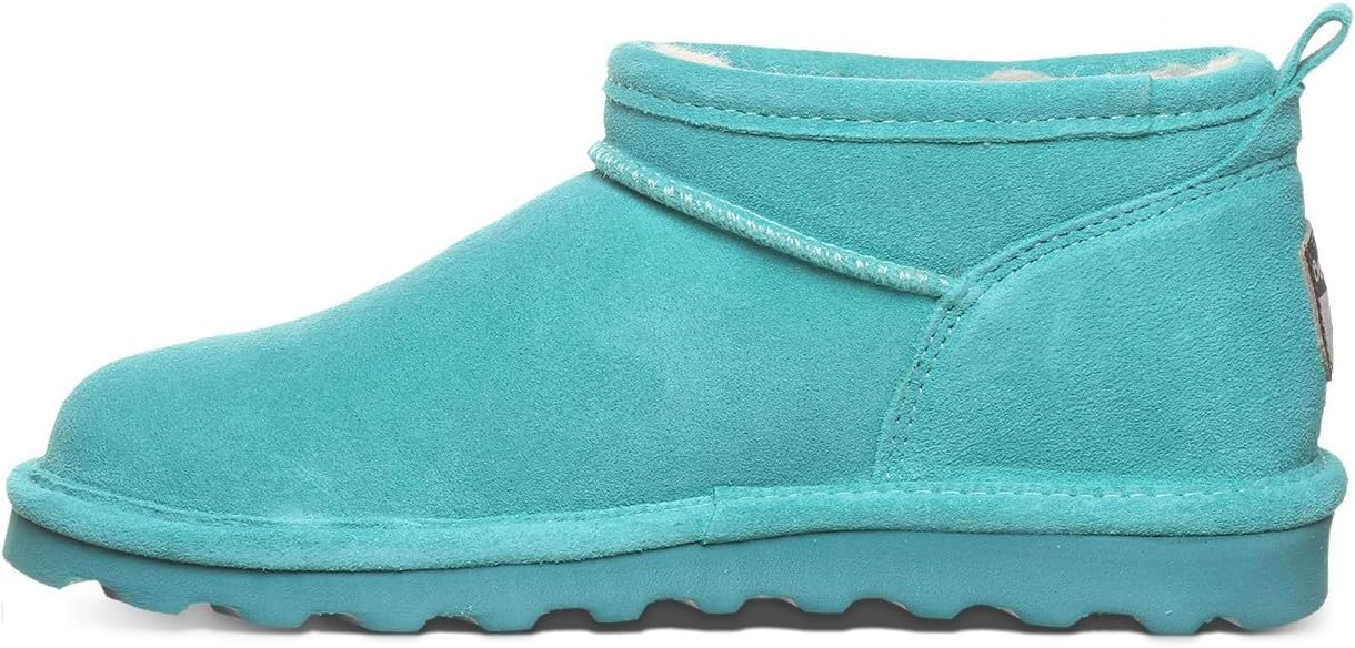 imageBEARPAW Womens Super Shorty Boot  Womens Ankle Boot  Womens Slip On Boot  Comfortable Winter Boot  Multiple Colors ampamp SizesLiquid Turquoise