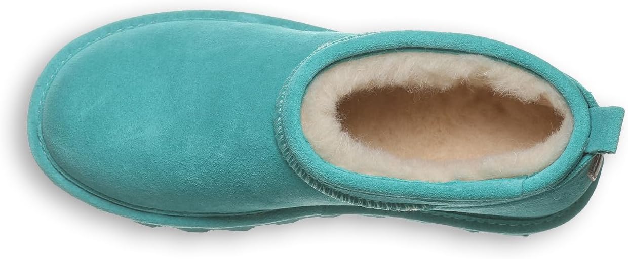 imageBEARPAW Womens Super Shorty Boot  Womens Ankle Boot  Womens Slip On Boot  Comfortable Winter Boot  Multiple Colors ampamp SizesLiquid Turquoise