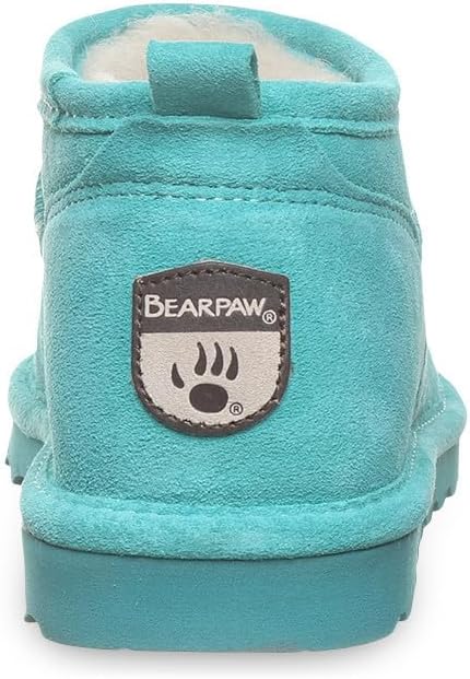 imageBEARPAW Womens Super Shorty Boot  Womens Ankle Boot  Womens Slip On Boot  Comfortable Winter Boot  Multiple Colors ampamp SizesLiquid Turquoise