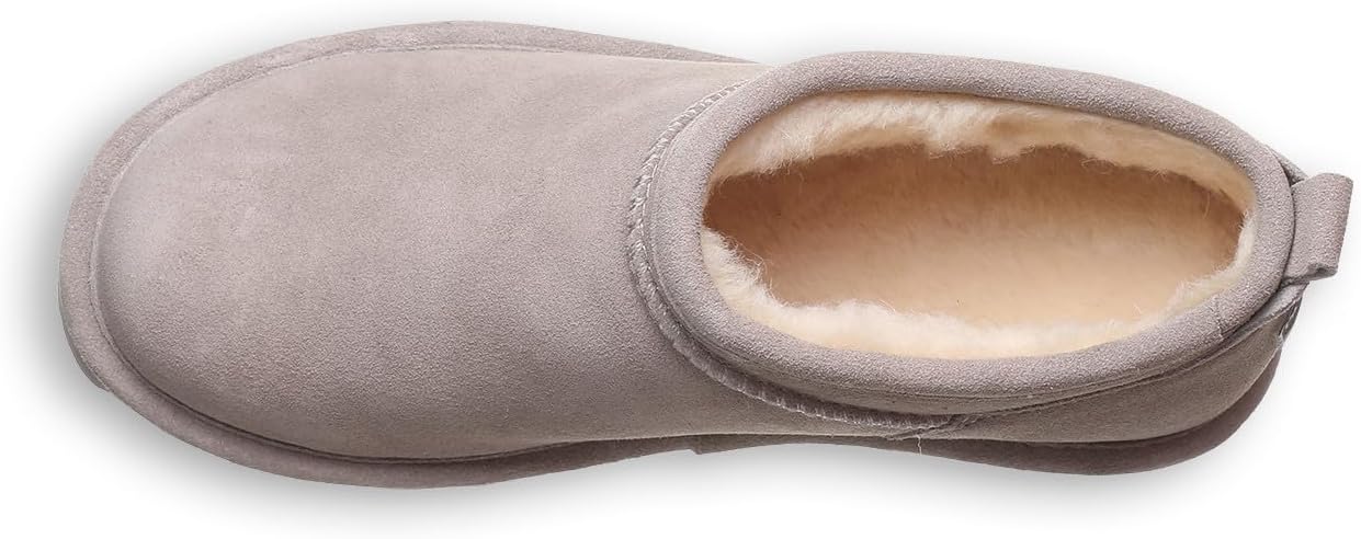 imageBEARPAW Womens Super Shorty Boot  Womens Ankle Boot  Womens Slip On Boot  Comfortable Winter Boot  Multiple Colors ampamp SizesMushroom