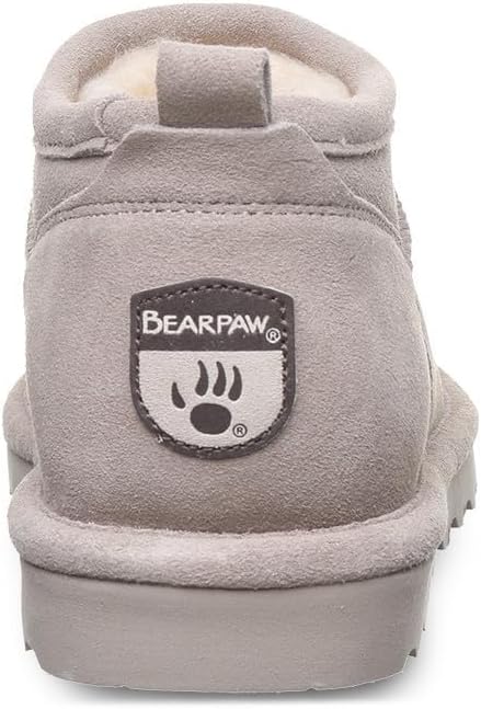 imageBEARPAW Womens Super Shorty Boot  Womens Ankle Boot  Womens Slip On Boot  Comfortable Winter Boot  Multiple Colors ampamp SizesMushroom