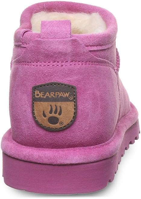 imageBEARPAW Womens Super Shorty Boot  Womens Ankle Boot  Womens Slip On Boot  Comfortable Winter Boot  Multiple Colors ampamp SizesOrchid