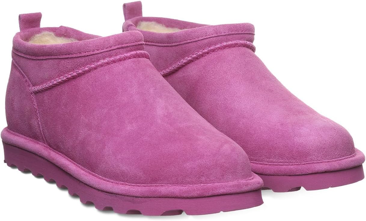 imageBEARPAW Womens Super Shorty Boot  Womens Ankle Boot  Womens Slip On Boot  Comfortable Winter Boot  Multiple Colors ampamp SizesOrchid