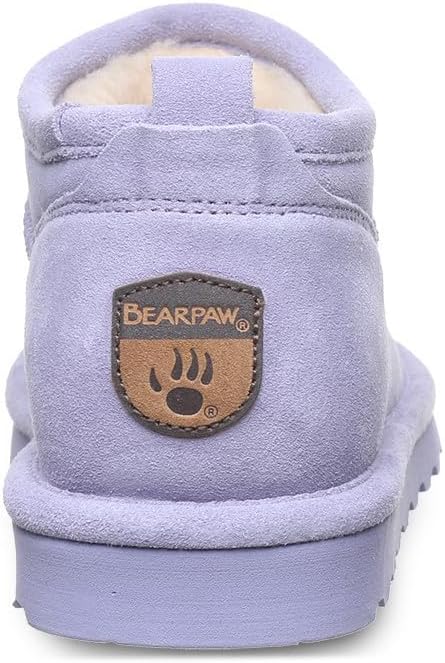 imageBEARPAW Womens Super Shorty Boot  Womens Ankle Boot  Womens Slip On Boot  Comfortable Winter Boot  Multiple Colors ampamp SizesPersian Violet