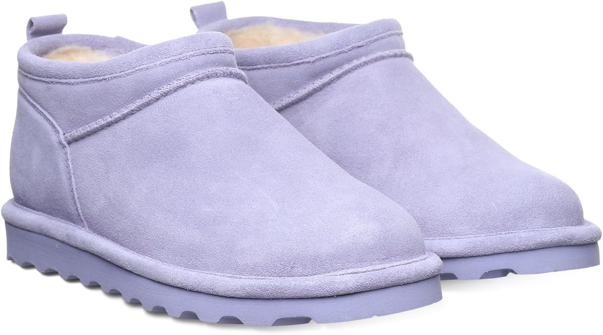 imageBEARPAW Womens Super Shorty Boot  Womens Ankle Boot  Womens Slip On Boot  Comfortable Winter Boot  Multiple Colors ampamp SizesPersian Violet