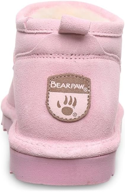 imageBEARPAW Womens Super Shorty Boot  Womens Ankle Boot  Womens Slip On Boot  Comfortable Winter Boot  Multiple Colors ampamp SizesPrism Pink