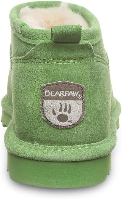 imageBEARPAW Womens Super Shorty Boot  Womens Ankle Boot  Womens Slip On Boot  Comfortable Winter Boot  Multiple Colors ampamp SizesRacing Green