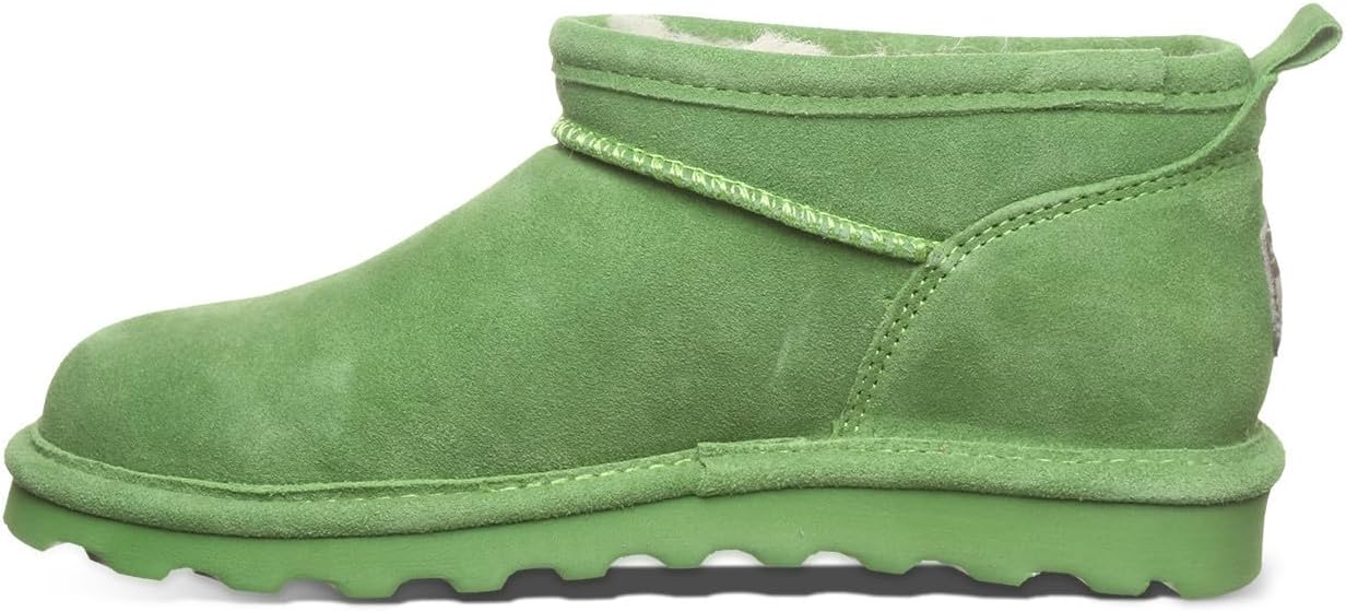imageBEARPAW Womens Super Shorty Boot  Womens Ankle Boot  Womens Slip On Boot  Comfortable Winter Boot  Multiple Colors ampamp SizesRacing Green