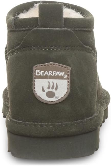 imageBEARPAW Womens Super Shorty Boot  Womens Ankle Boot  Womens Slip On Boot  Comfortable Winter Boot  Multiple Colors ampamp SizesSeaweed