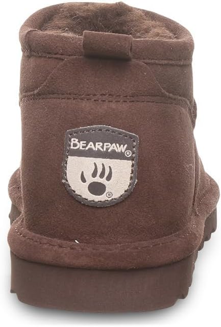 imageBEARPAW Womens Super Shorty Boot  Womens Ankle Boot  Womens Slip On Boot  Comfortable Winter Boot  Multiple Colors ampamp SizesWalnut