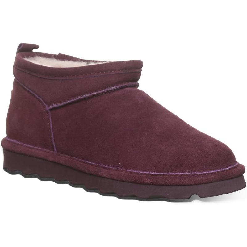 imageBEARPAW Womens Super Shorty Boot  Womens Ankle Boot  Womens Slip On Boot  Comfortable Winter Boot  Multiple Colors ampamp SizesEggplant