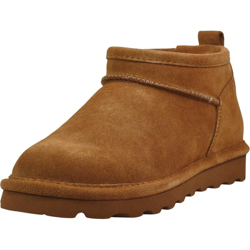 imageBEARPAW Womens Super Shorty Boot  Womens Ankle Boot  Womens Slip On Boot  Comfortable Winter Boot  Multiple Colors ampamp SizesHickory