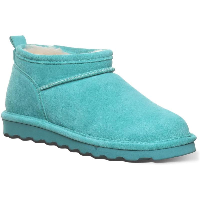imageBEARPAW Womens Super Shorty Boot  Womens Ankle Boot  Womens Slip On Boot  Comfortable Winter Boot  Multiple Colors ampamp SizesLiquid Turquoise