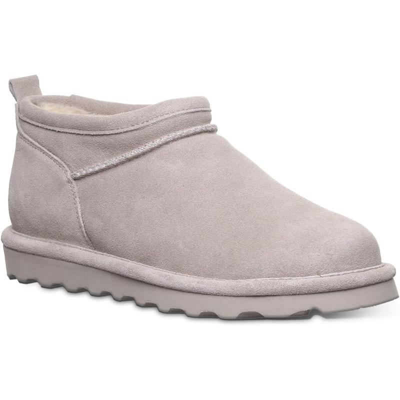 imageBEARPAW Womens Super Shorty Boot  Womens Ankle Boot  Womens Slip On Boot  Comfortable Winter Boot  Multiple Colors ampamp SizesMushroom