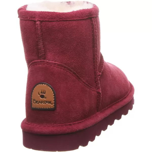 imageBEARPAW Womens Alyssa Multiple Colors  Womens Ankle Boot  Womens Slip On Boot  Comfortable Winter BootBordeaux