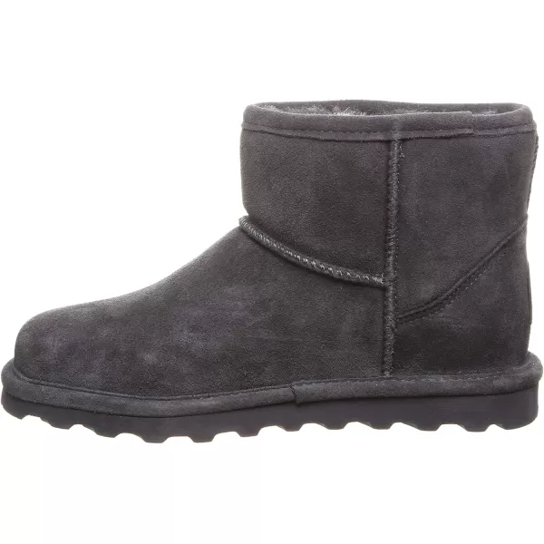 imageBEARPAW Womens Alyssa Multiple Colors  Womens Ankle Boot  Womens Slip On Boot  Comfortable Winter BootCharcoal